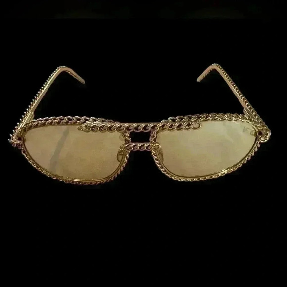 Gold and Black Men's Sunglasses - Picture 2 of 16